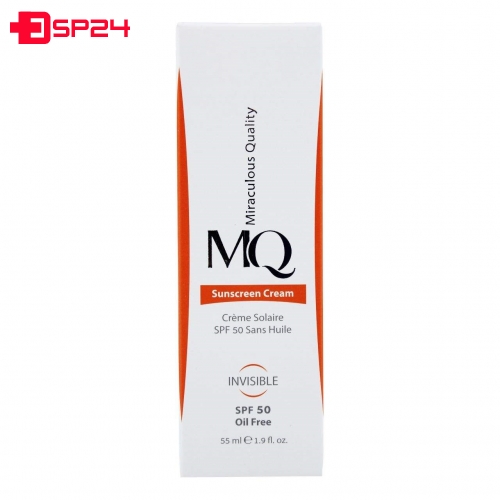 کرم ضد آفتاب SPF 50 فاقد چربی ام کیو 55 میل