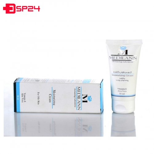 کرم مرطوب کننده پوست چرب و مختلط  ویتامین e مدیلن 50 میلی لیتر