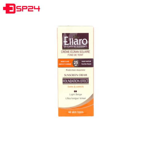 کرم ضد آفتاب با پوشش کرم پودر SPF25  ( بژ روشن ) الارو