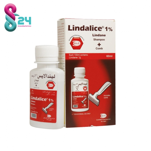 شامپو لیندالایس 1 درصد گیلارانکو همراه با شانه دندانه ریز 60 میلی لیتر
