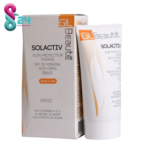 کرم ضد آفتاب مینرال SPF50 بژ روشن ژیل بوته مناسب برای پوست های خشک 50 میلی لیتر