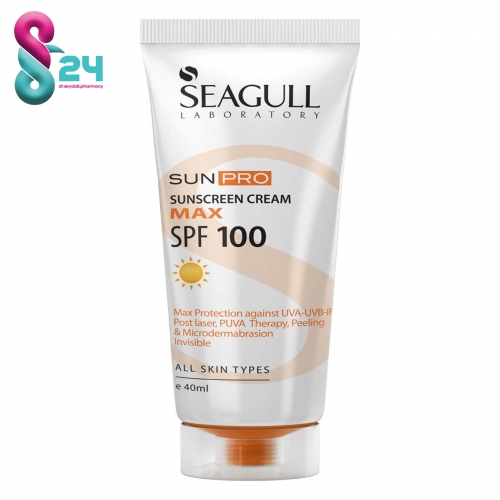 کرم ضد آفتاب SPF100 سی گل مناسب برای انواع پوست ۴۰ میلی لیتر
