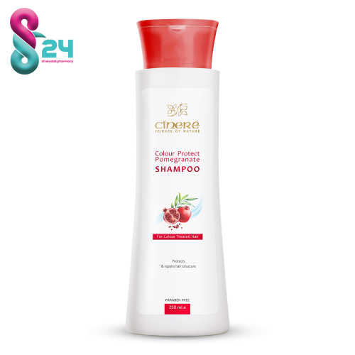 شامپو تثبیت کننده رنگ مو سینره مخصوص موهای رنگ شده ۲۵۰ میلی لیتر
