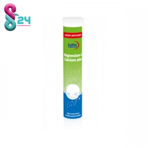 قرص جوشان منیزیم و کلسیم پلاس  یورو ویتال 13 عدد