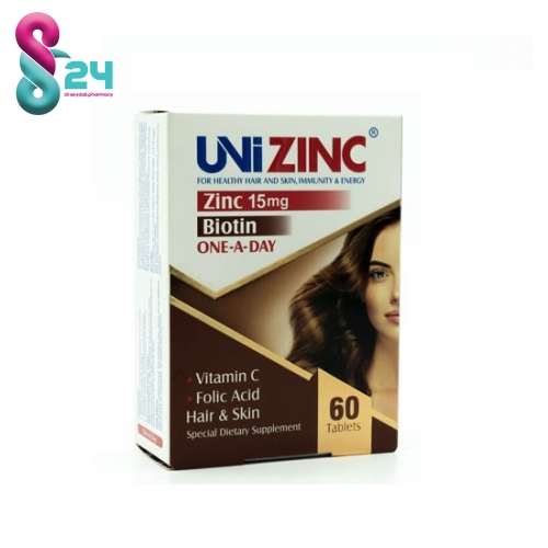 قرص یونی زینک لیبرتی سوئیس 60 عدد