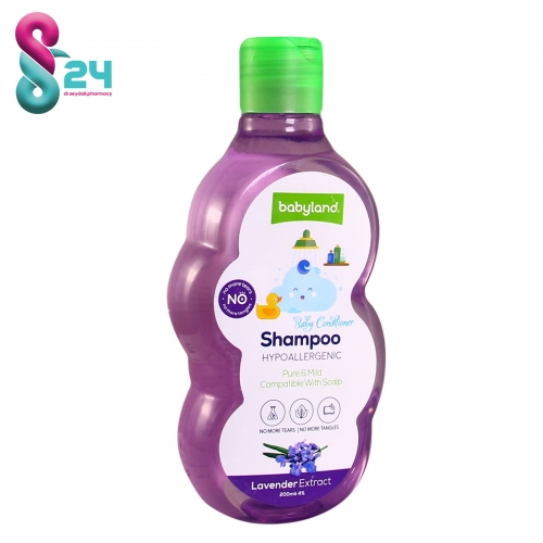 شامپو بچه بیبی لند حاوی عصاره اسطوخودوس حجم 200 میلی  لیتر