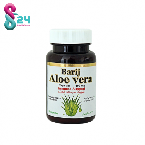 کپسول آلوئه ورا باریج اسانس 100 میلی گرمی 30 عدد