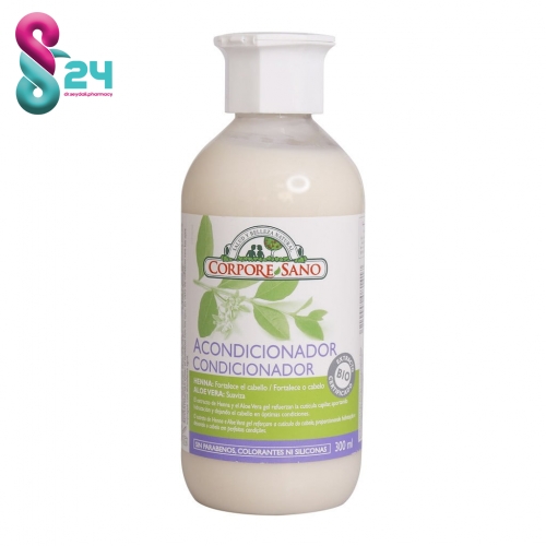 نرم کننده مو کورپورسانو حاوی عصاره حنا و آلوئه ورا 300 میلی لیتر