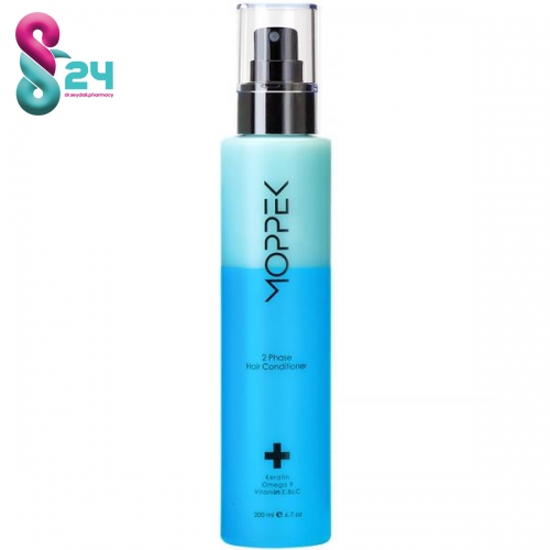 سرم موی دوفاز آبی موپک مناسب موهای خشک و آسیب دیده 200 میلی لیتر