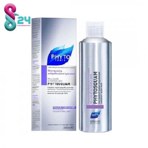 شامپو ضد شوره موهای چرب مدل PHYTOSQUAM حجم ۲۰۰ میلی لیتر ( PHYTO - PHYTOSQUAM Anti-Dandruff Purifying Shampoo )