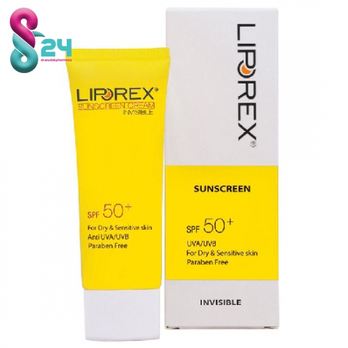 کرم ضد آفتاب پوست خشک و حساس لیپورکس (Liporex) بی رنگ حجم 40mL ( Liporex Sun Screen Cream SPF50+ For Dry And Sensitive Skin 40 ml )
