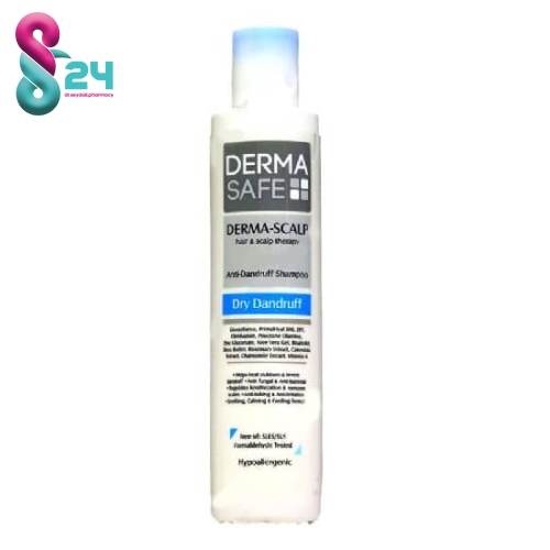 شامپو ضد شوره درماسیف مناسب مو و پوست سر خشک 200 میلی لیتر ( Dermasafe Anti-Dandruff Shampoo (Dry Dandruff) 200ml )