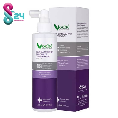 اسپری نرم کننده مناسب موهای وز و گره خورده وچه 200 میلی لیتر ( Voche Hair Smoothener Spray For Curly And Tangled Hair 200 ml )