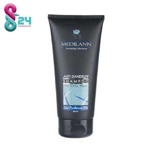 شامپو ضد شوره موی چرب مدیلن   200 میلی لیتر ( Anti Dandruff Shampoo For Greasy Hair Medilann 200ml )