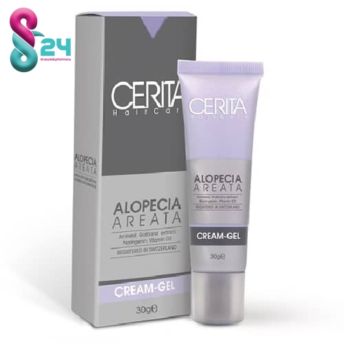 کرم ژل مناسب موهای دارای ریزش سکه ای  30 گرم ( Cerita Alopecia Areata Cream Gel 30 gr )
