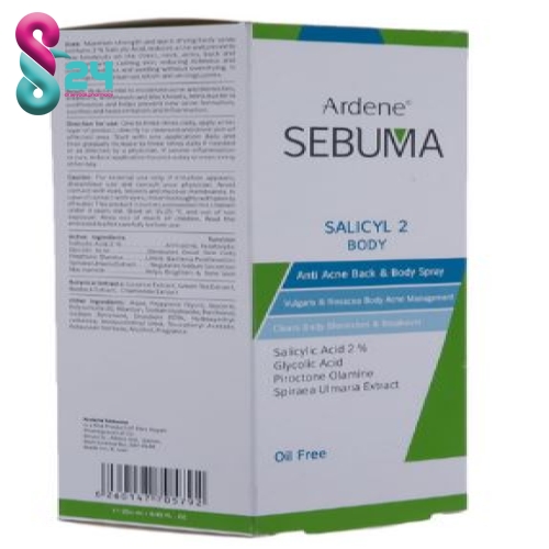 اسپری ضد جوش آردن سبوما مدل SALICYL2 حجم 250 میلی لیتر