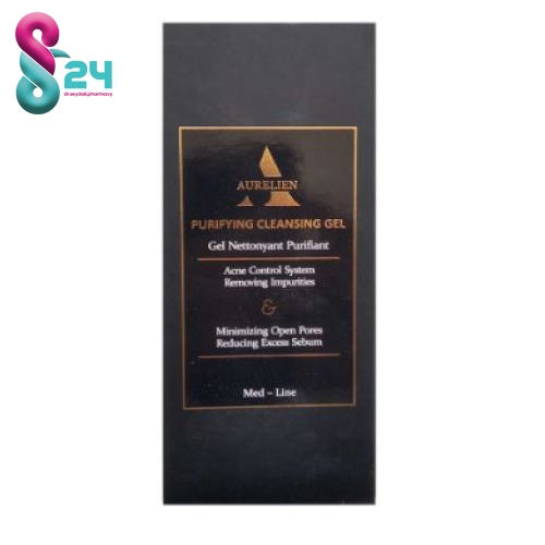 ژل شستشو صورت اورلین مسدود کننده منافذ باز پوست 150ml -Aurelien Purifying Cleansing Gel With Acne Control System