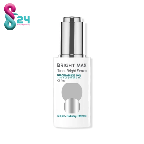 سرم روشن کننده و ترمیم کننده نیاسینامید برایت مکس