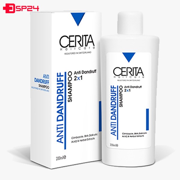 شامپو ضد شوره 2 در 1 انواع مو آنتی دندروف سریتا 200 میلی لیتر