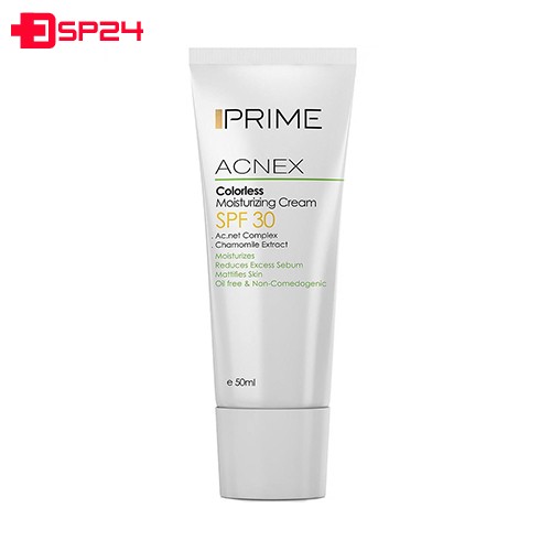 کرم مرطوب کننده آکنس پریم SPF30 مناسب پوست های چرب و مختلط ۵۰ میلی لیتر