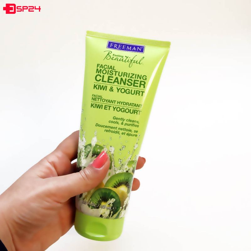 کرم شستشوی صورت فریمن مرطوب کننده حاوی ماست و کیوی 150  میلی لیتر