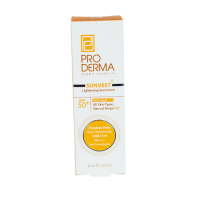 کرم ضد آفتاب و روشن کننده لک پوست Anti Spot SPF50 پرودرما بژ طبیعی40 میلی لیتر