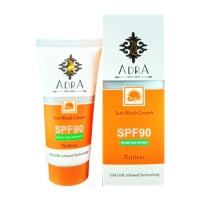 کرم ضد آفتاب SPF90 بی رنگ  آدرا 50 میلی لیتر