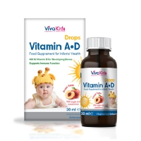 قطره ویتامین A+D ویواکیدز 30 میلی لیتر ( Viva Kids Vitamin A+D Drops 30 ml )